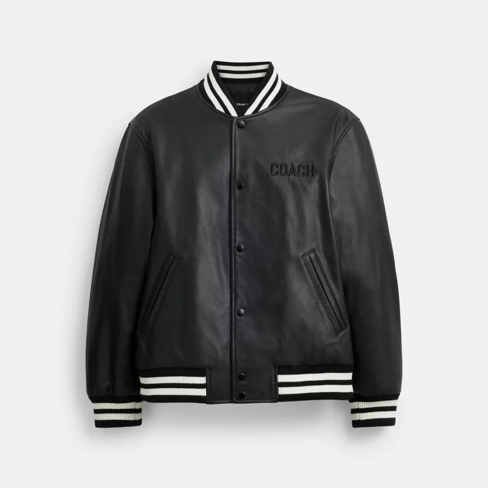 Leder-Varsity-Jacke