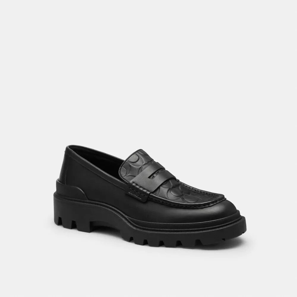 Loafer aus charakteristischem Leder