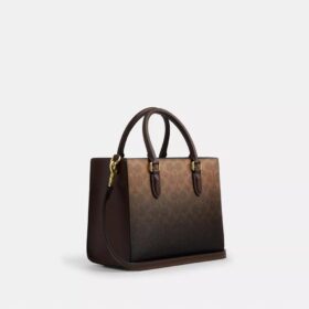 Maggie Small Tote-Bag aus Ombre-Signature-Canvas