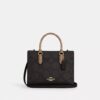 Maggie Small Tote Bag aus „Signature Canvas“ mit Blockmuster