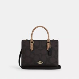 Maggie Small Tote Bag aus „Signature Canvas“ mit Blockmuster