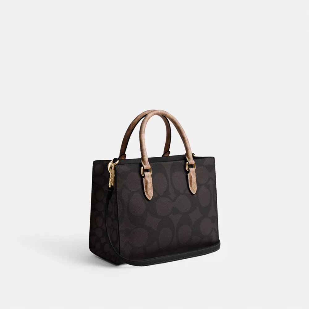 Maggie Small Tote Bag aus „Signature Canvas“ mit Blockmuster