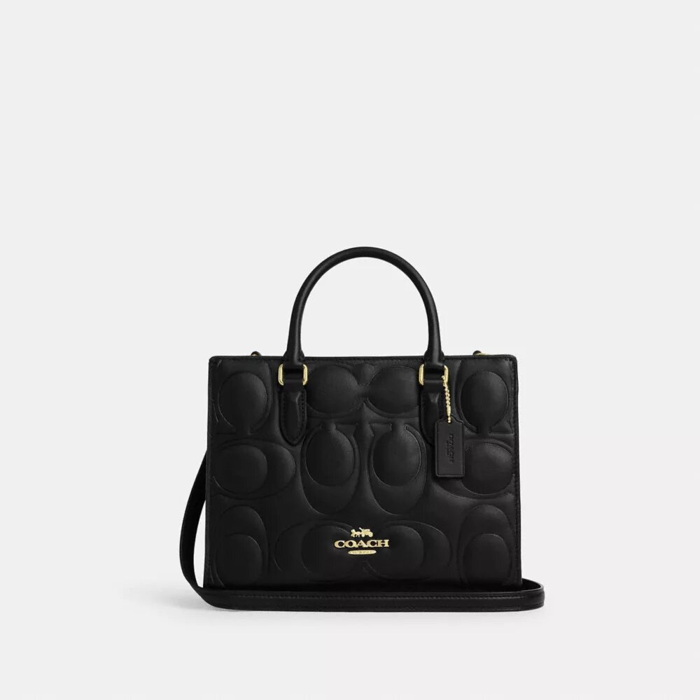Maggie Small Tote-Bag aus Signature-Leder