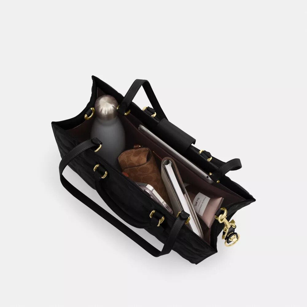 Maggie-Tote-Bag aus charakteristischem Leder