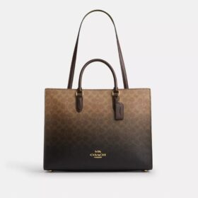 Maggie-Tote-Bag aus Ombre-Signature-Canvas