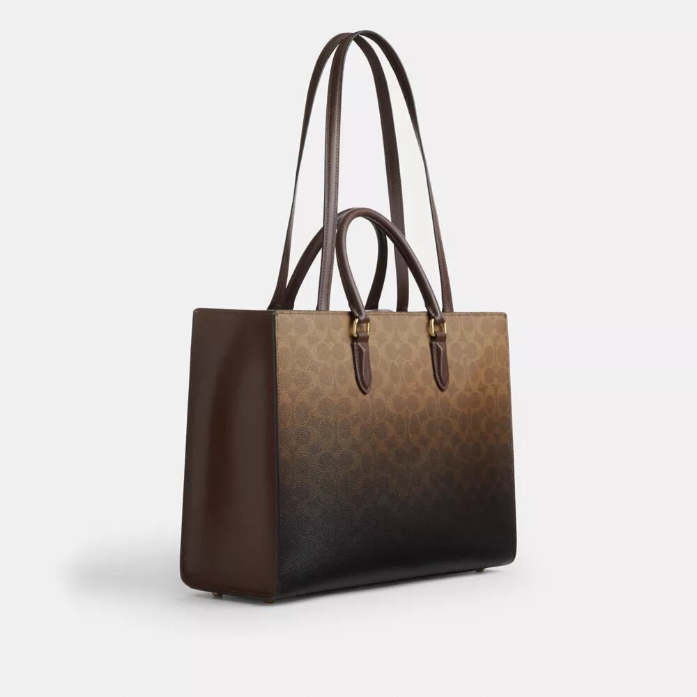 Maggie-Tote-Bag aus Ombre-Signature-Canvas