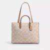 Maggie-Tote-Bag aus Signature Canvas mit Blockmuster