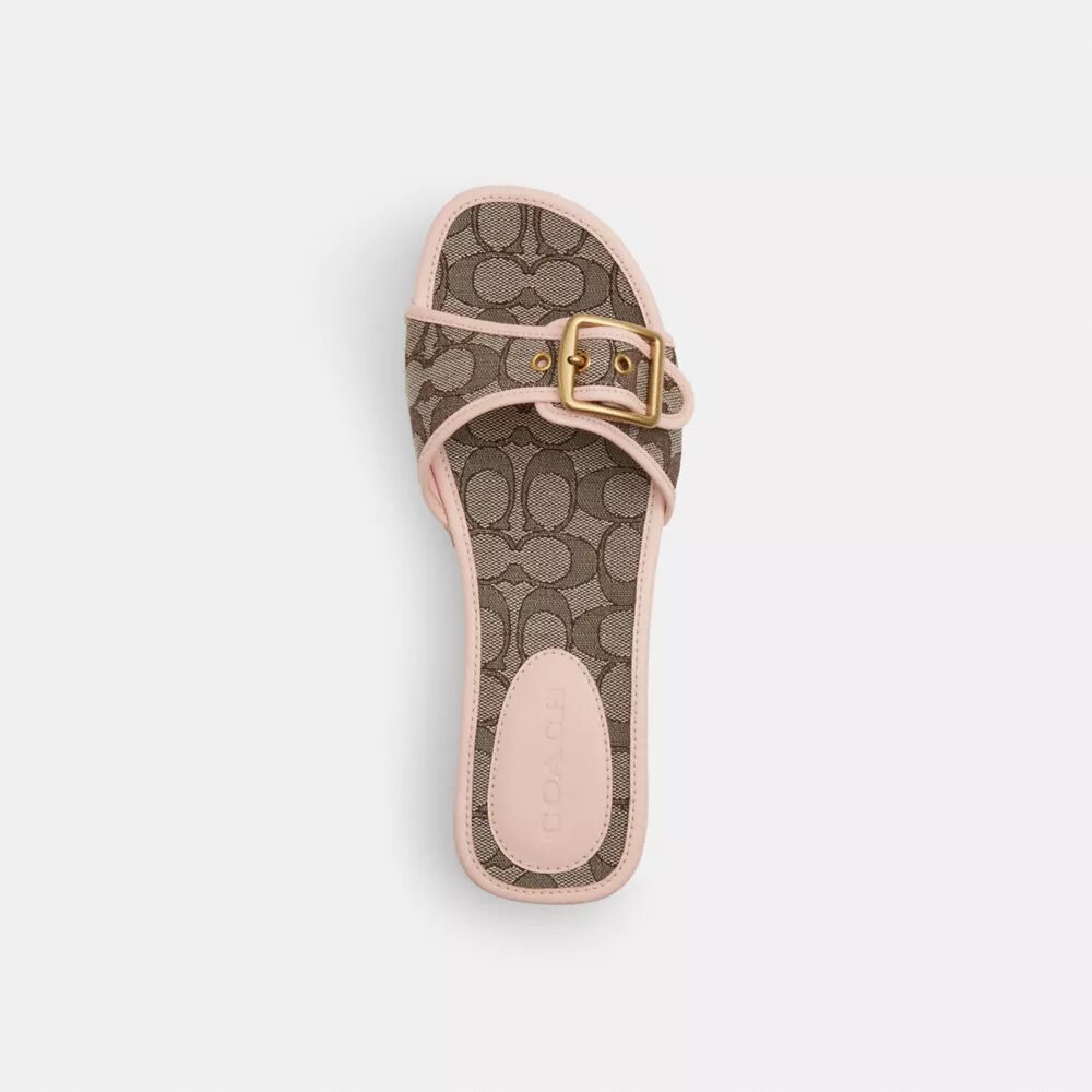Margot-Holzsandale aus charakteristischem Jacquard