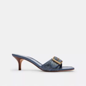 Margot-Sandalen aus „Crystal Signature Denim“