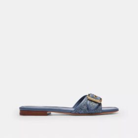 Margot-Sandalen aus „Crystal Signature Denim“