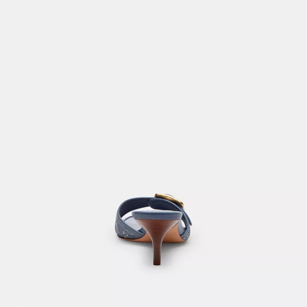 Margot-Sandalen aus „Crystal Signature Denim“