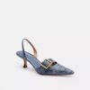 Margot-Slingbacks aus „Crystal Signature Denim“
