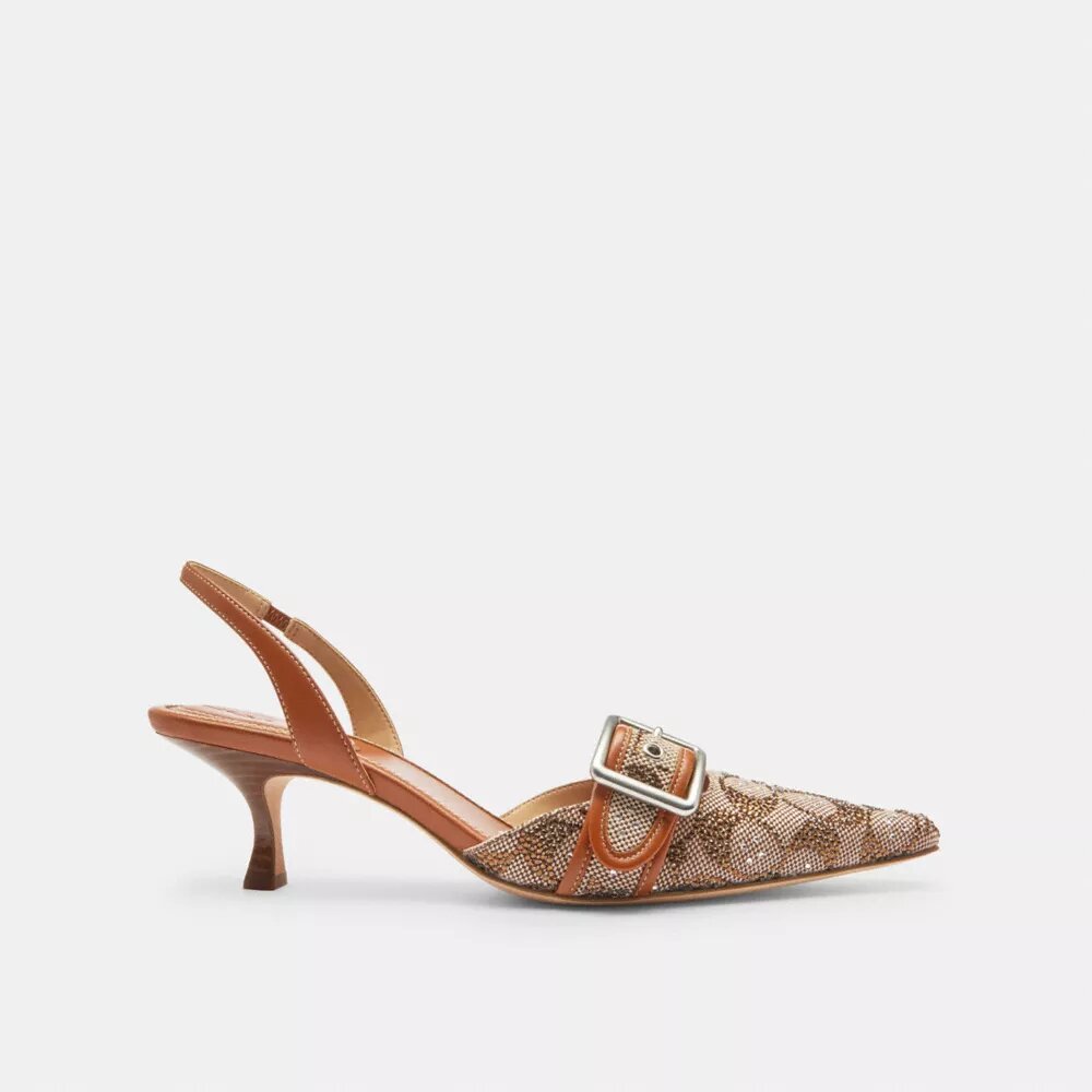 Margot-Slingbacks aus „Crystal Signature Jacquard“