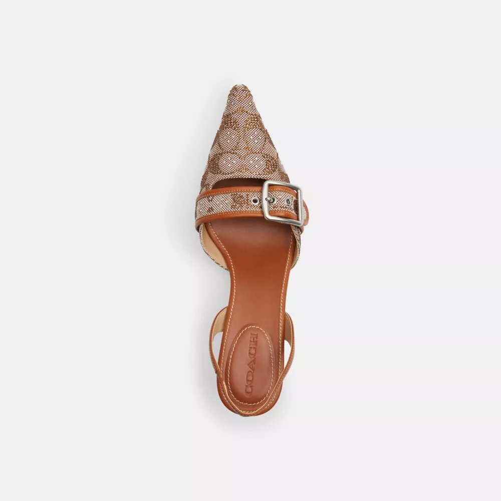 Margot-Slingbacks aus „Crystal Signature Jacquard“