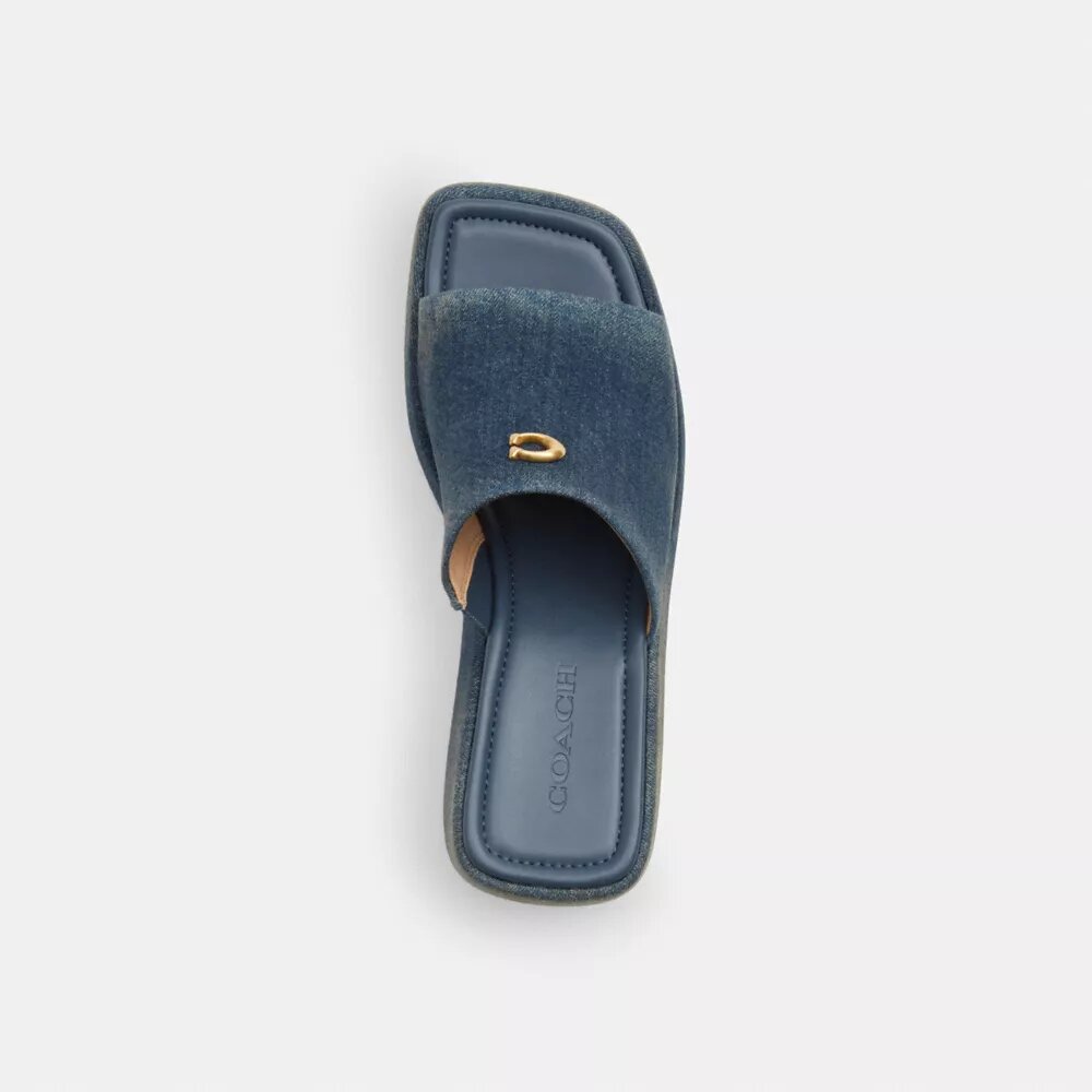 Marie-Plateausandalen aus „Loved Denim“