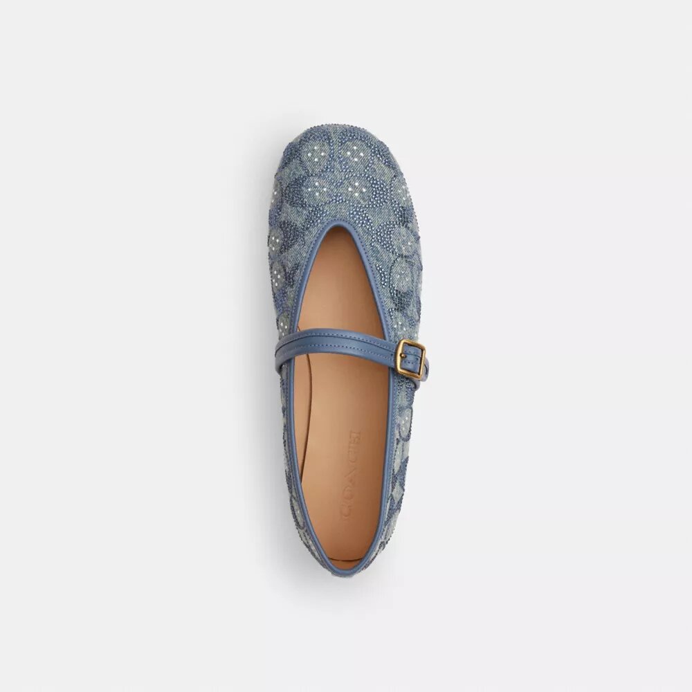 Mary-Janes aus „Crystal Signature Denim“