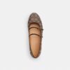 Mary-Janes mit doppelter Schnalle aus charakteristischem Jacquard