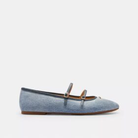 Mary-Janes mit doppelter Schnalle in „Loved Denim“