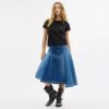 Maxi-Jeansrock aus Bio-Baumwolle
