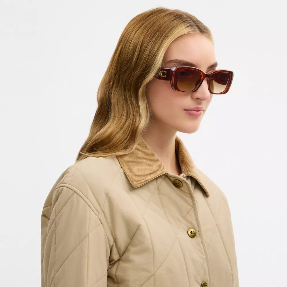 Maxi Sculpted C – Oversized-Sonnenbrille im rechteckigen Design