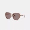 Maxi Sculpted C – Oversized-Sonnenbrille mit runden Gläsern
