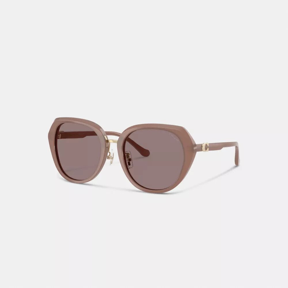 Maxi Sculpted C – Oversized-Sonnenbrille mit runden Gläsern