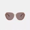 Maxi Sculpted C – Oversized-Sonnenbrille mit runden Gläsern