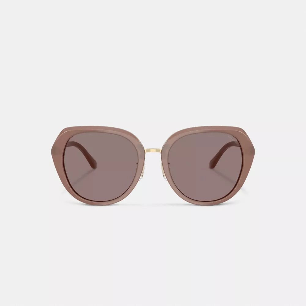 Maxi Sculpted C – Oversized-Sonnenbrille mit runden Gläsern