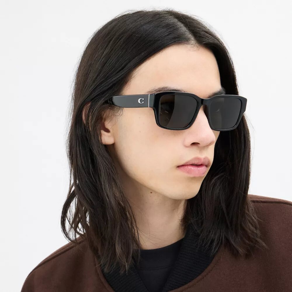 Maxi Sculpted C – Schmale, quadratische Sonnenbrille