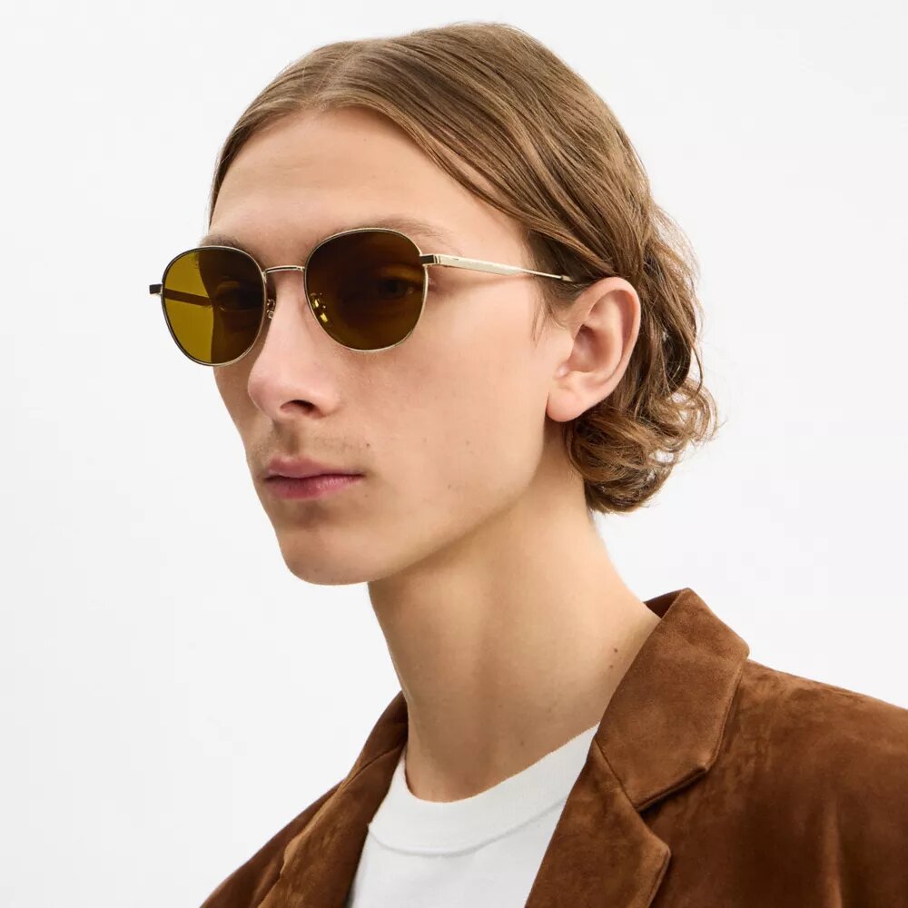 Metall-Anhänger, runde Sonnenbrille