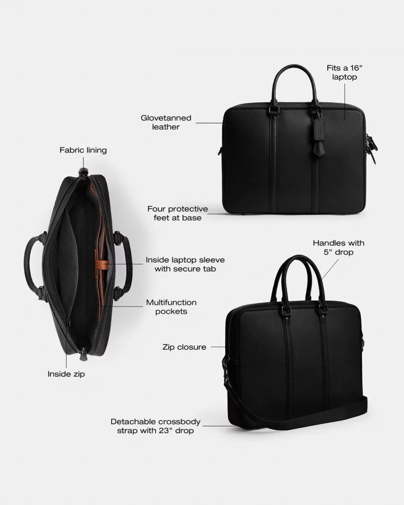 Metropolitan-Arbeitstasche aus Signature Canvas