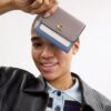 Mila – Kleine Klappgeldbörse im Colorblock-Design