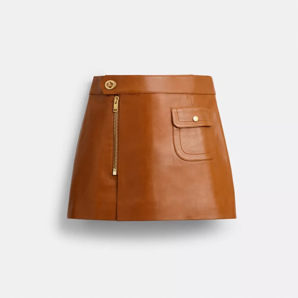 Mini-Lederrock im Heritage-Stil