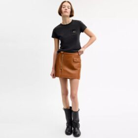 Mini-Lederrock im Heritage-Stil