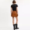 Mini-Lederrock im Heritage-Stil