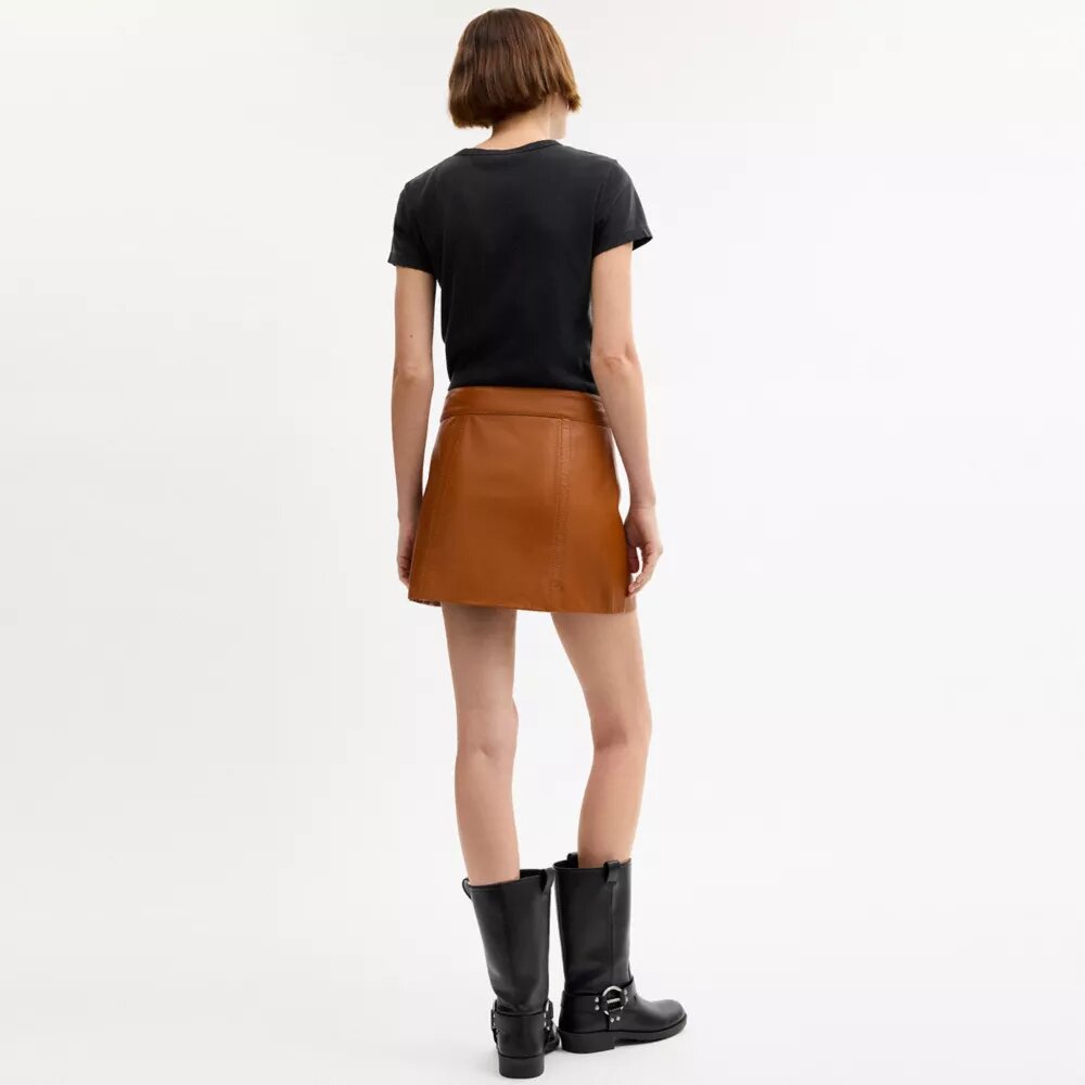 Mini-Lederrock im Heritage-Stil