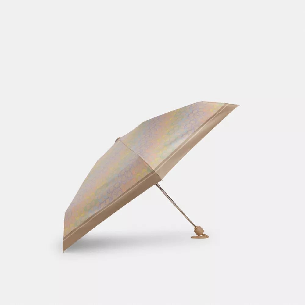 Mini-Regenschirm mit UV-Schutz im „Rainbow Signature“-Print
