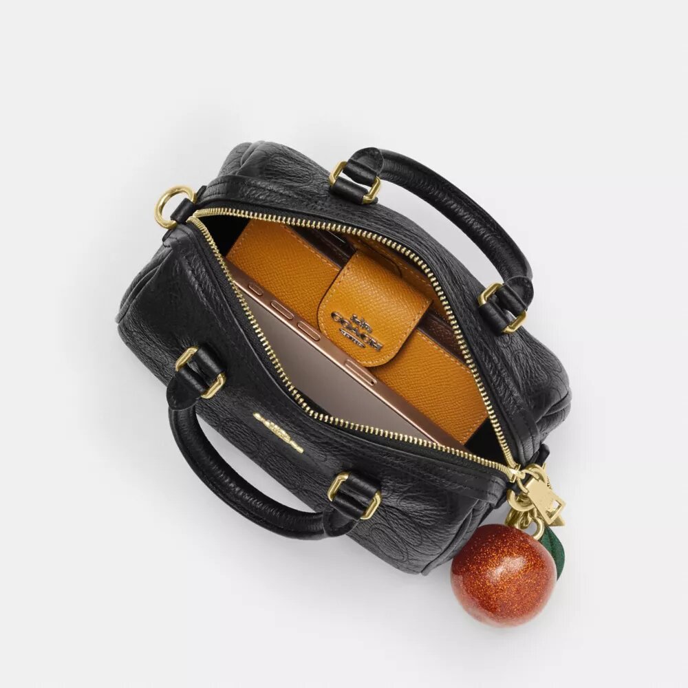 Mini-Rowan-Umhängetasche aus Signature-Leder