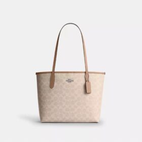 Mittlere City-Tote-Bag aus Signature Canvas