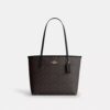 Mittlere City-Tote-Bag aus Signature Canvas