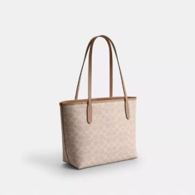 Mittlere City-Tote-Bag aus Signature Canvas