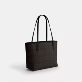 Mittlere City-Tote-Bag aus Signature Canvas