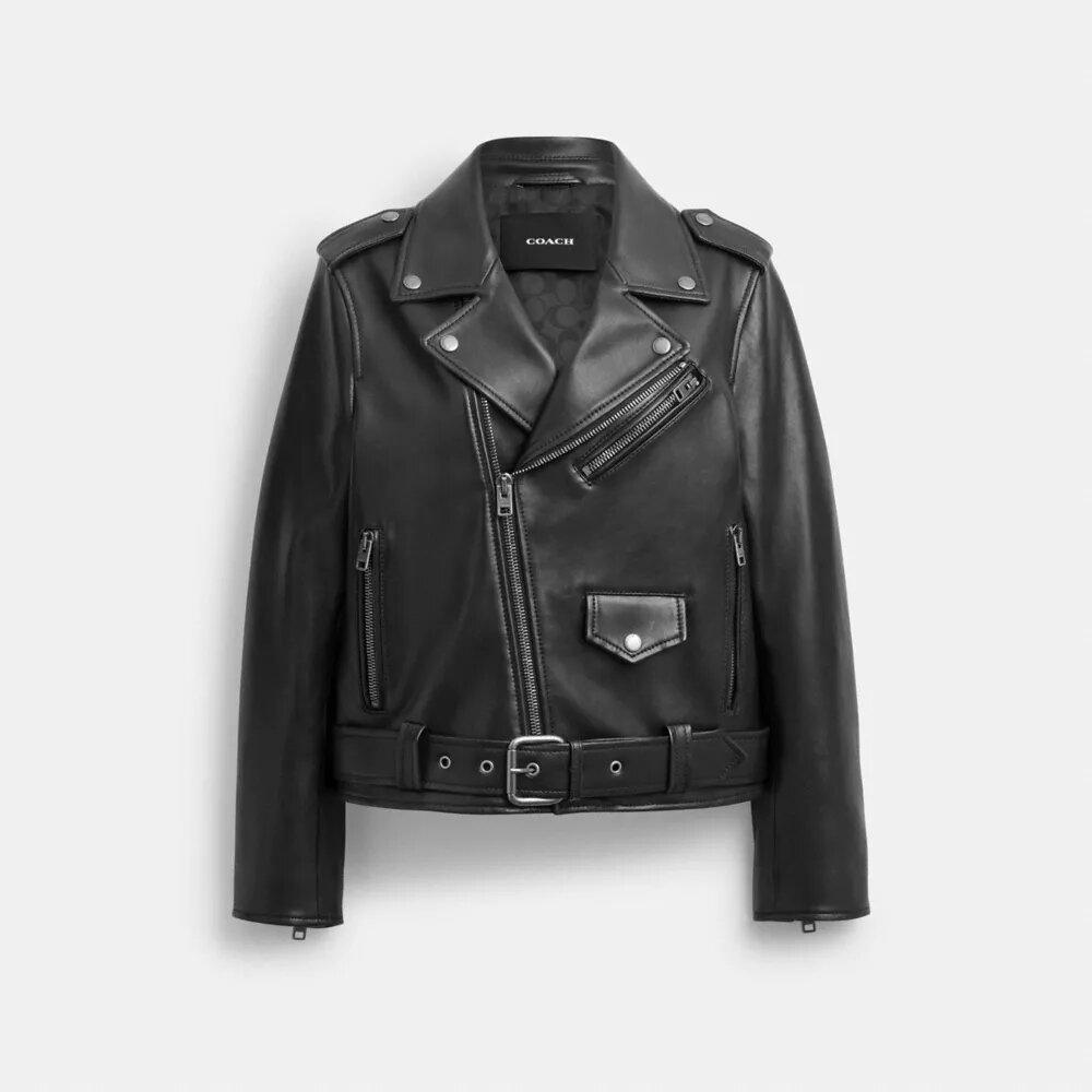 Motorradjacke mit Gürtel