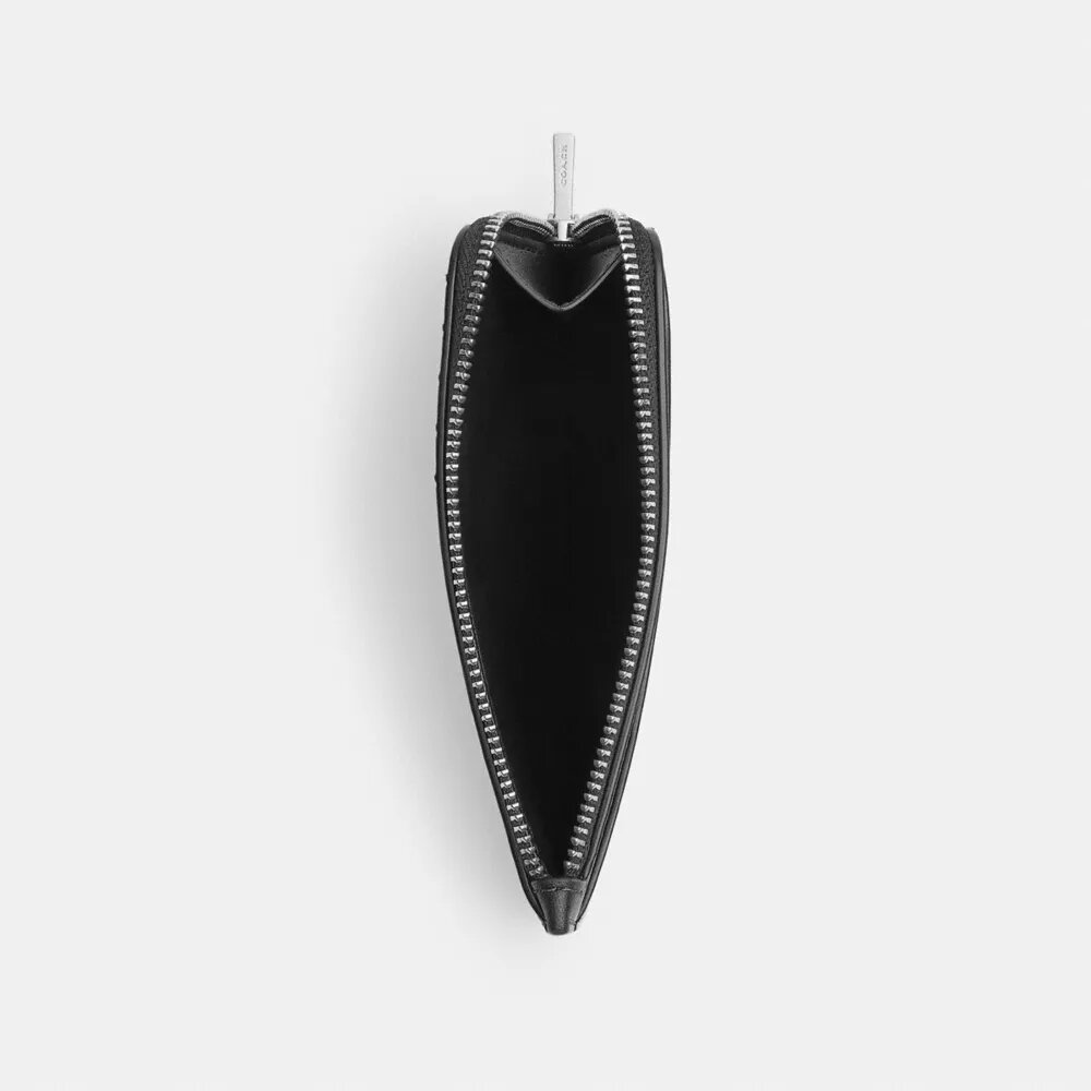 New York Zip-Kartenetui aus Used-Leder