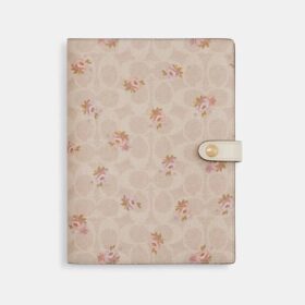 Notizbuch aus Signature Canvas mit Blumenmuster