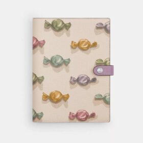 Notizbuch mit Bonbon-Print