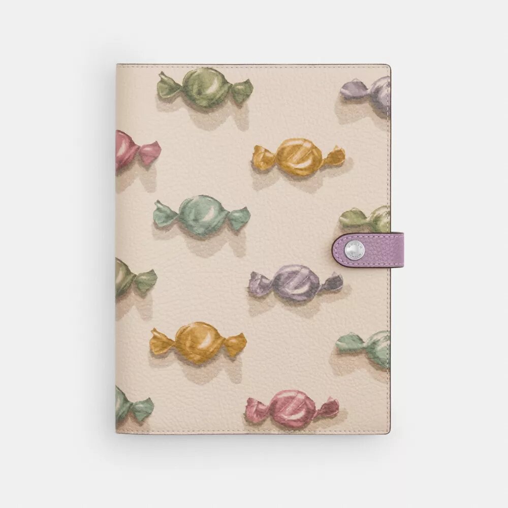 Notizbuch mit Bonbon-Print