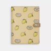 Notizbuch mit Zitronen-Print