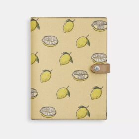 Notizbuch mit Zitronen-Print