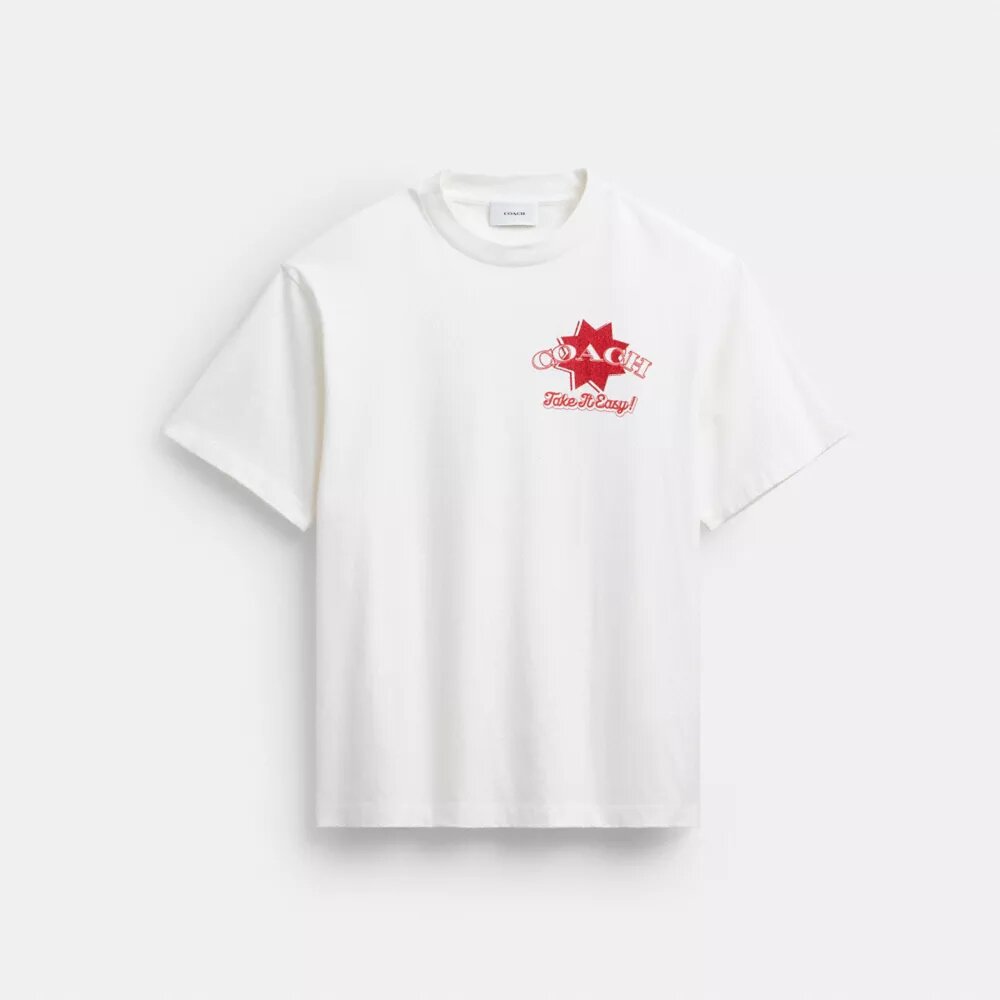 Pizza Relaxed T-Shirt aus Bio-Baumwolle